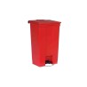 Rubbermaid Commercial Products Legacy Step-On Red Pedal Plastic Waste Bin 87L FG614600RED