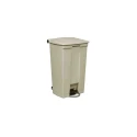 Rubbermaid Commercial Products Legacy Step-On Beige Pedal Plastic Waste Bin 87L FG614600BEIG