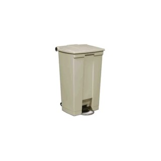 Rubbermaid Commercial Products Legacy Step-On Beige Pedal Plastic Waste Bin 87L FG614600BEIG