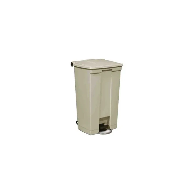 Rubbermaid Commercial Products Legacy Step-On Beige Pedal Plastic Waste Bin 87L FG614600BEIG