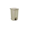 Rubbermaid Commercial Products Legacy Step-On Beige Pedal Plastic Waste Bin 87L FG614600BEIG