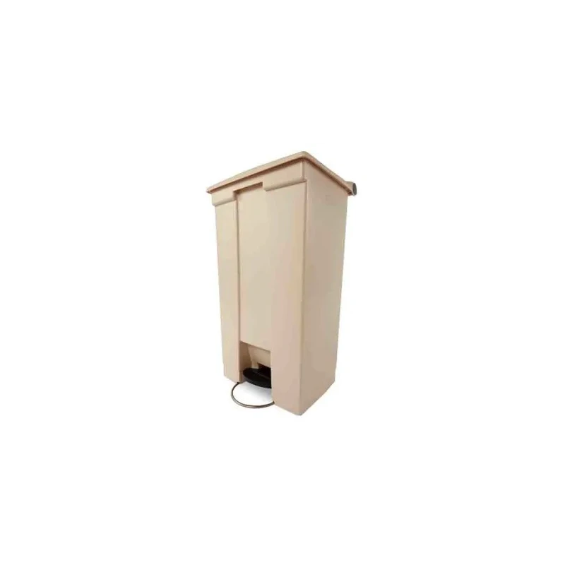 Rubbermaid Commercial Products Legacy Step-On Beige Pedal Plastic Waste Bin 87L FG614600BEIG