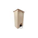 Rubbermaid Commercial Products Legacy Step-On Beige Pedal Plastic Waste Bin 87L FG614600BEIG
