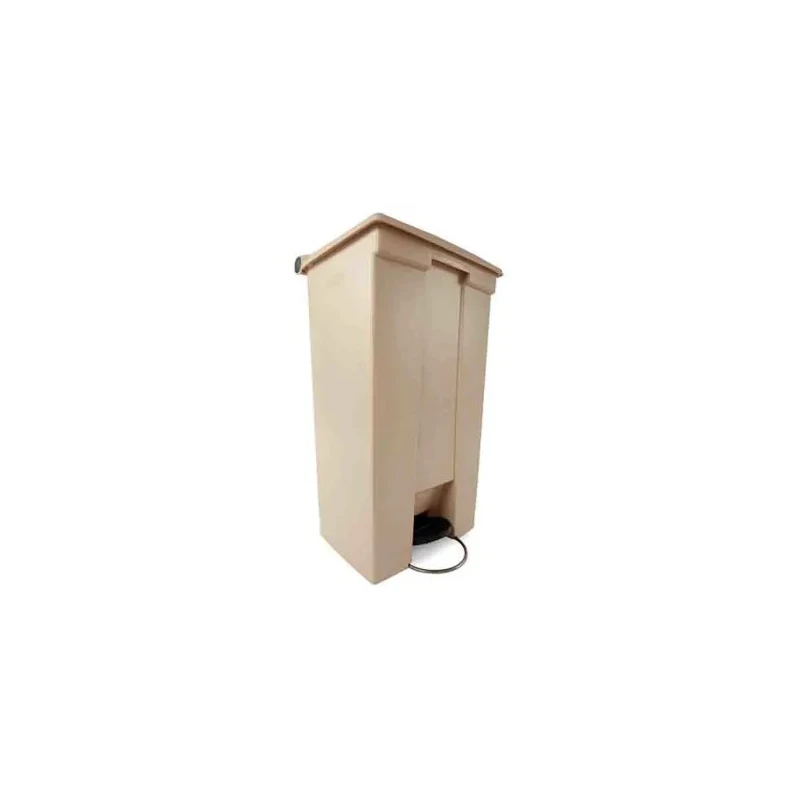 Rubbermaid Commercial Products Legacy Step-On Beige Pedal Plastic Waste Bin 87L FG614600BEIG