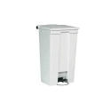Rubbermaid Commercial Products Legacy Step-On 87L White Pedal Plastic Waste Bin FG614600WHT