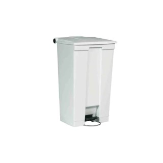 Rubbermaid Commercial Products Legacy Step-On 87L White Pedal Plastic Waste Bin FG614600WHT