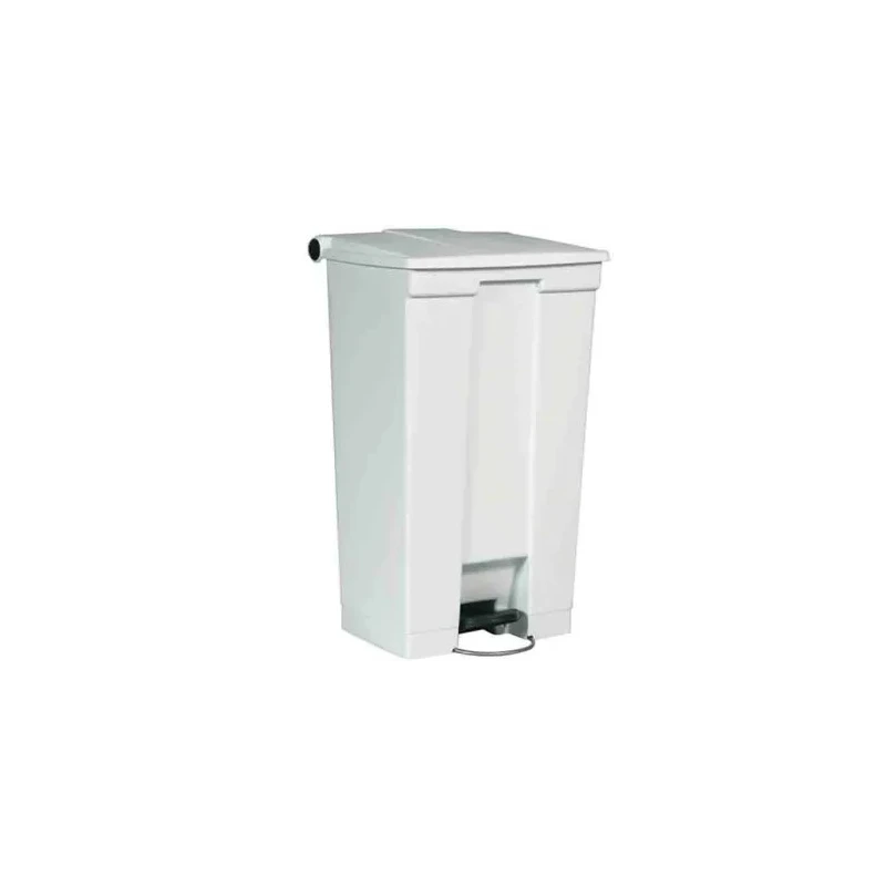 Rubbermaid Commercial Products Legacy Step-On 87L White Pedal Plastic Waste Bin FG614600WHT