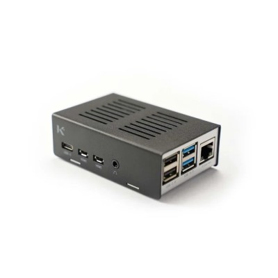 KKSB Aluminium Raspberry Pi Case in Black, Grey 7350001160627