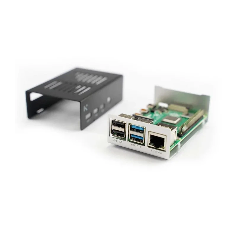 KKSB Aluminium Raspberry Pi Case in Black, Grey 7350001160627