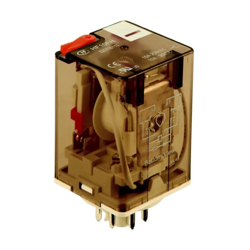 Hongfa Europe GMBH Power Relay, 120V AC Coil, 10A Switching Current, DPDT Contact Configuration HF10FH120D2ZDT