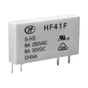Hongfa Europe GMBH PCB Power Relay 24V DC Coil, 6A Switching Current, SPDT HF41F-024-ZS