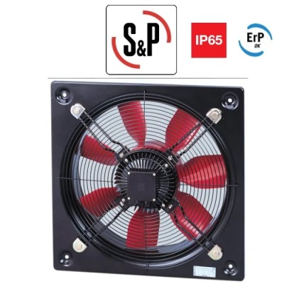 Soler&Palau HCFB Square Wall Mount Helix Fan 230V AC 77W 1090 m³/h Air Flow, 49 dB Noise, Plastic 014158 - HCFB/4-250/H