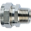 Flexicon Nickel Plated Brass Conduit Fitting 20 mm Nominal Size M20 Thread IP68 Rated FSS20-M20-C