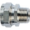 Flexicon Nickel Plated Brass Conduit Fitting 20 mm Nominal Size M20 Thread IP68 Rated FSS20-M20-C