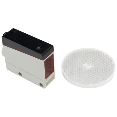 RS PRO Polarised Retro Reflection Photoelectric Sensor Block Sensor 12 m Detection Range NPN NO/NC IP67 IP67