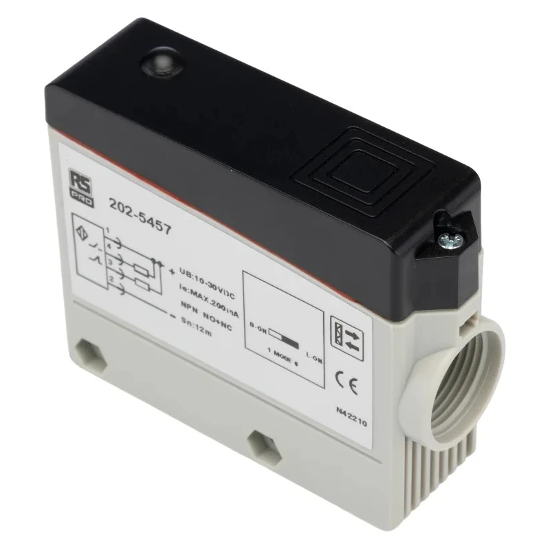 RS PRO Polarised Retro Reflection Photoelectric Sensor Block Sensor 12 m Detection Range NPN NO/NC IP67 IP67