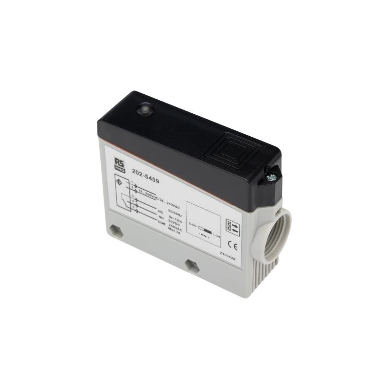 RS PRO Polarised Retro Reflection Photoelectric Sensor, Block Style, 12 m Detection Range, Relay Output, IP67, Model 202-5459
