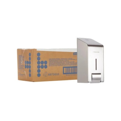 Kimberly Clark Stainless Steel Manual Soap Dispenser 1L Wall Mountable for Aquarius 8973