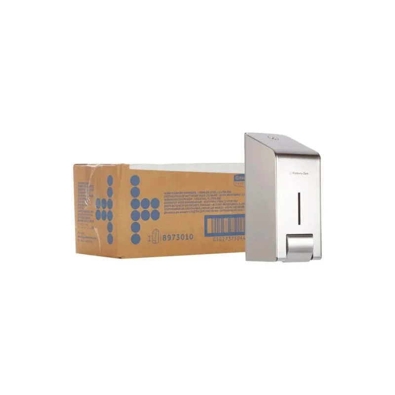Kimberly Clark Stainless Steel Manual Soap Dispenser 1L Wall Mountable for Aquarius 8973