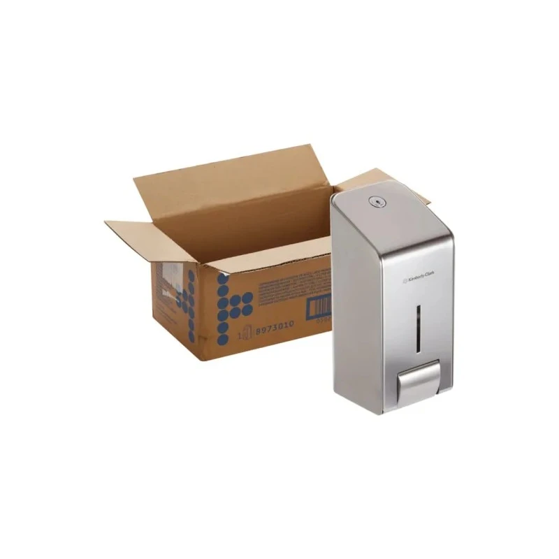 Kimberly Clark Stainless Steel Manual Soap Dispenser 1L Wall Mountable for Aquarius 8973