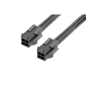 Molex Wire to Board Cable 4 Way Male Micro-Fit 3.0 to 4 Way Male Micro-Fit 3.0, 150 mm Length, Nylon Jacket, 300V 2147572041