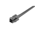 Molex Wire to Board Cable 4 Way Male Micro-Fit 3.0 to 4 Way Male Unterminated Wire, 150 mm 2147582041