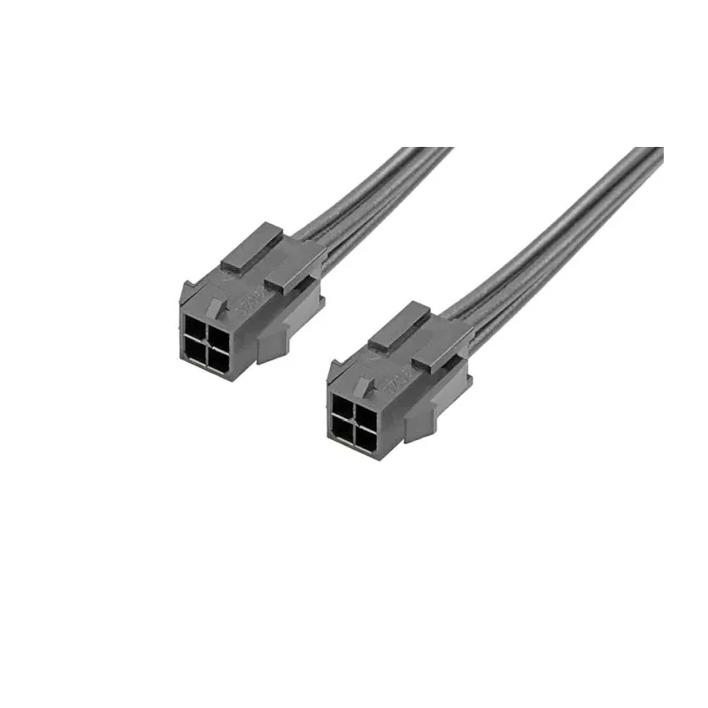 Molex Wire to Board Cable 4 Way Male Micro-Fit 3.0 to 4 Way Male Unterminated Wire, 150 mm 2147582041