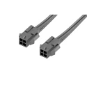 Molex Wire to Board Cable 4 Way Male Micro-Fit 3.0 Connector to 4 Way Male Unterminated Nylon Jacket Cable 300 mm 2147581042
