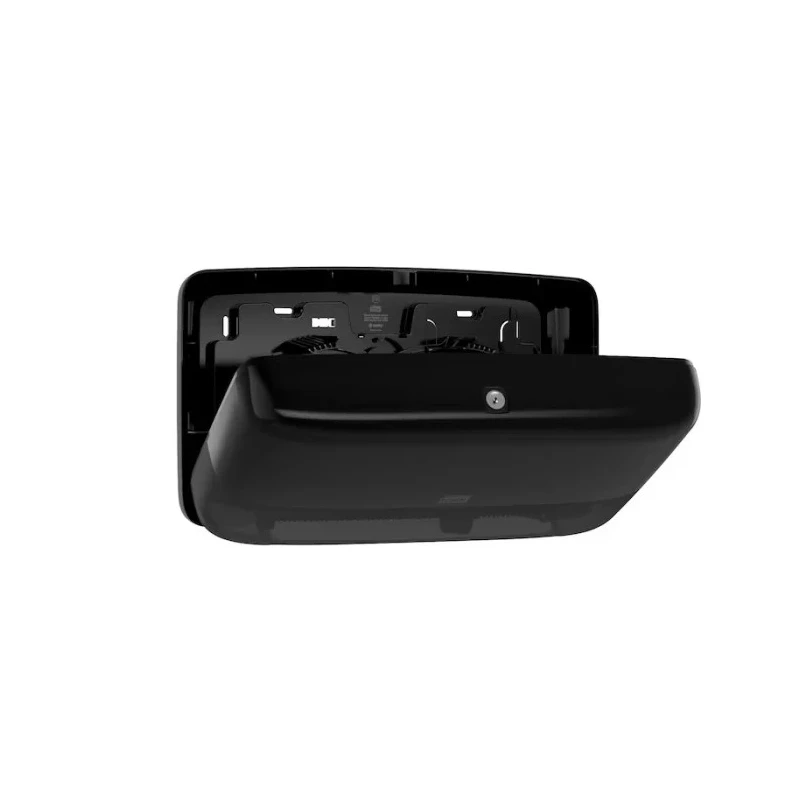 Tork Black Plastic Twin Mini Jumbo Toilet Roll Dispenser 146 mm x 256 mm x 432 mm 555508