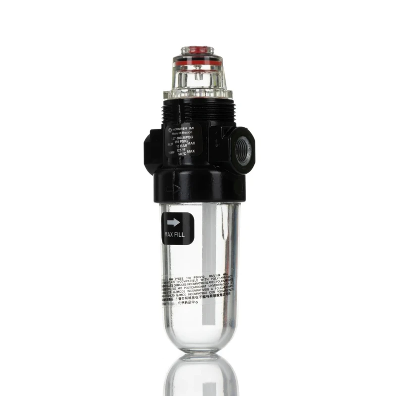 Norgren 1/8 in Pneumatic Air Lubricator 10 bar Polycarbonate Bowl 31ml Capacity L07-100-MPQG
