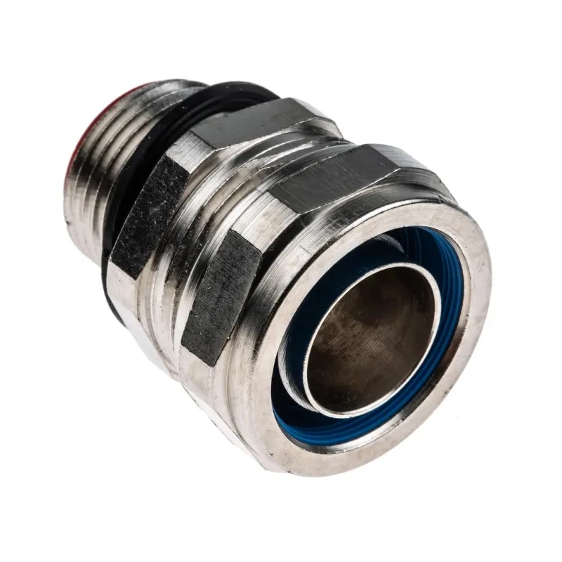 Adaptaflex Nickel Plated Brass Conduit Fitting 20 mm Nominal Size M20 Thread Size CE Certified 7TCA296030R0163 SPL20/M20/M