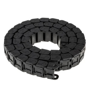 Igus Cable Trunking Black W27mm x D15mm, 1m Length, 38mm Min. Bend Radius, Igumid GLW W27mm