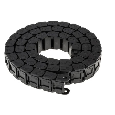 Igus Cable Trunking Black W27mm x D15mm, 1m Length, 38mm Min. Bend Radius, Igumid GLW W27mm