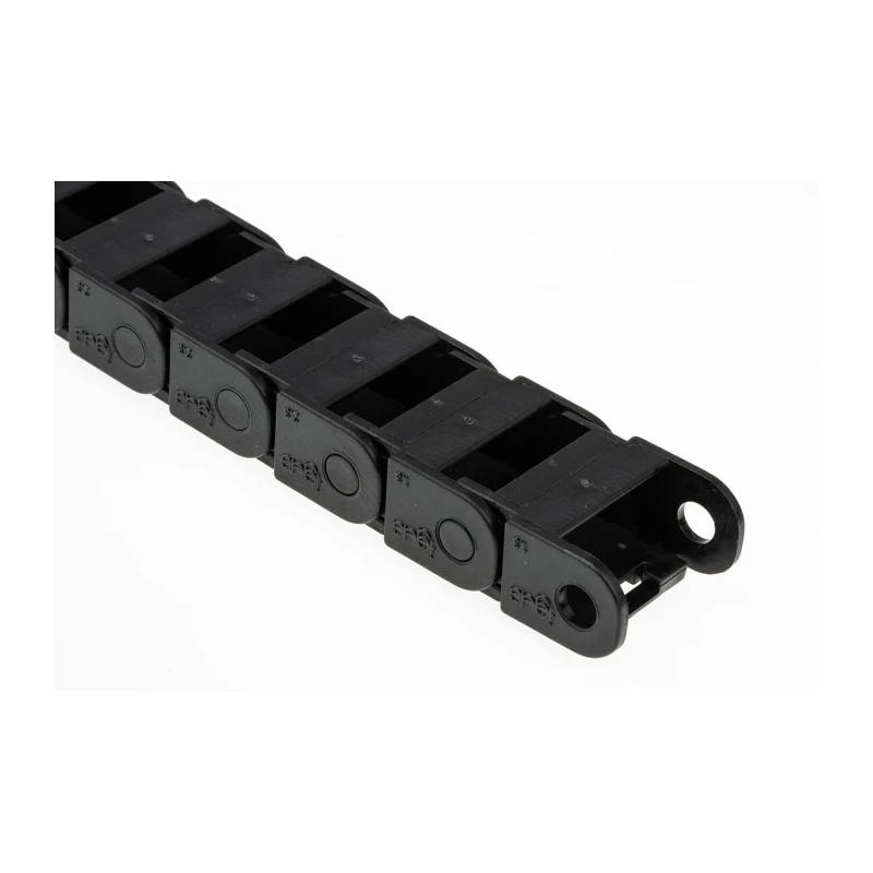 Igus Cable Trunking Black W27mm x D15mm, 1m Length, 38mm Min. Bend Radius, Igumid GLW W27mm