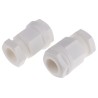RS PRO White Plastic Cable Gland M20 Thread 8 mm Min., 13 mm Max., IP55 127-401