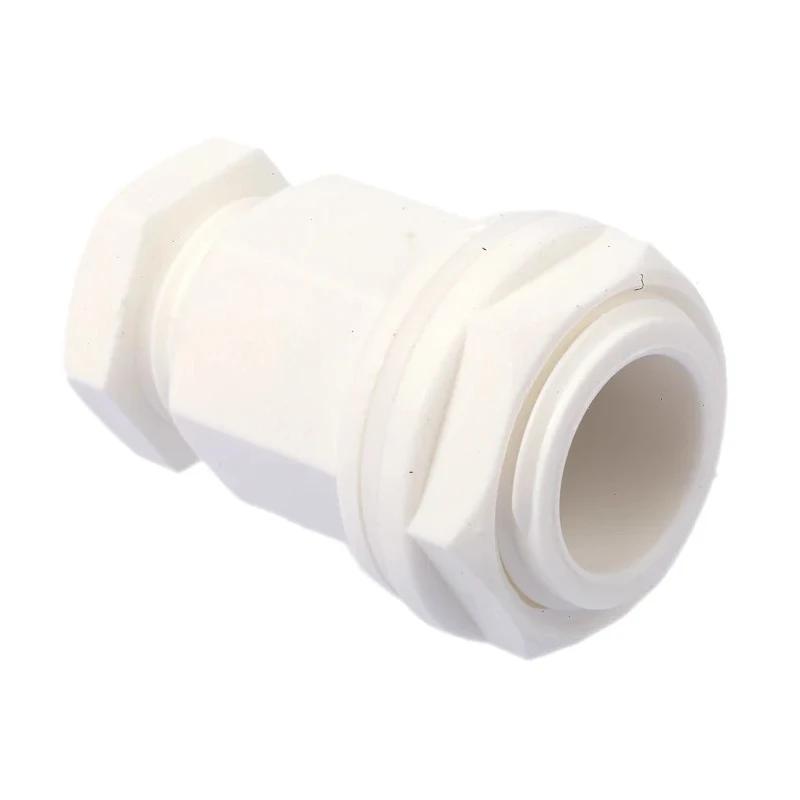 RS PRO White Plastic M20 Thread Cable Gland, 7 mm minimum Cable Diameter, 10.5 mm maximum, IP55 Protection 127-394
