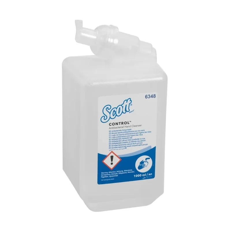 SCOTT Unscented Hand Cleaner & Soap Anti-Bacterial Foam 1 L Cassette 6348