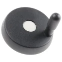 Elesa Black Technopolymer Revolving Hand Wheel 83 mm Diameter 72651