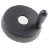 Elesa Black Technopolymer Revolving Hand Wheel 83 mm Diameter 72651