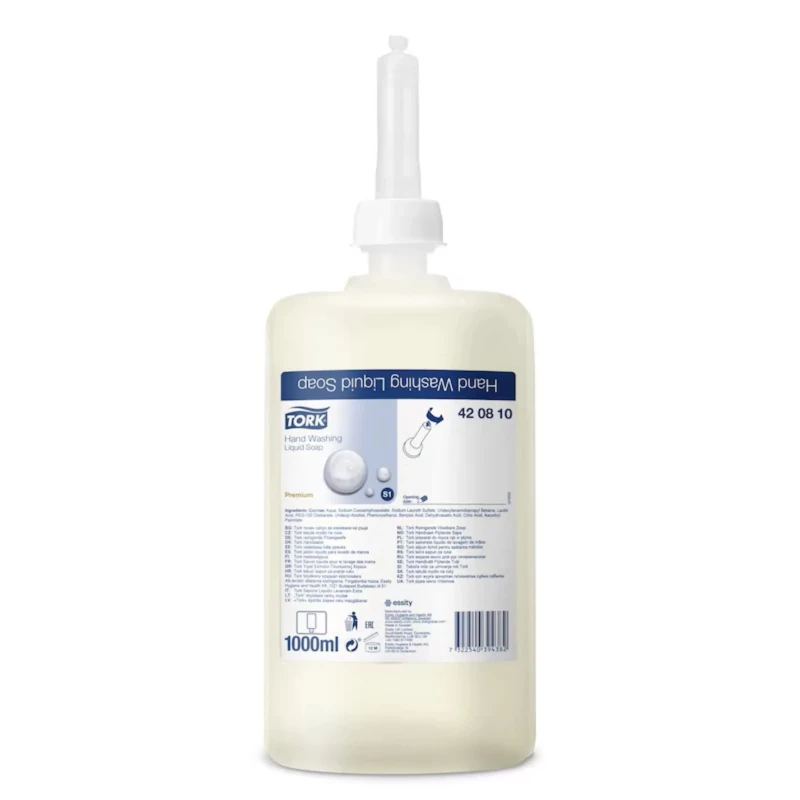 Tork Unscented Premium Hand Cleaner & Soap 1 L Liquid Bottle 420810