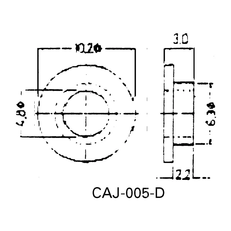Silfox Polyoxymethylene Screw Insulator 2.2 mm CAJ005D