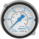 Festo 50 mm G 1/4 Threaded Pressure Gauge 2.5 bar FMA-50-2,5-1/4-EN