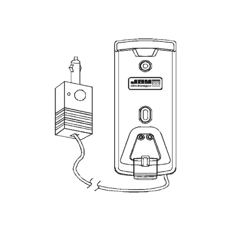 Jay Electronique Charger Unit 12V Vehicle Plug Accessory for Multi-Function OREL Transmitter ORCL1