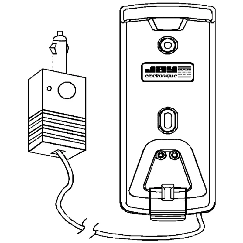 Jay Electronique Charger Unit 12V Vehicle Plug Accessory for Multi-Function OREL Transmitter ORCL1