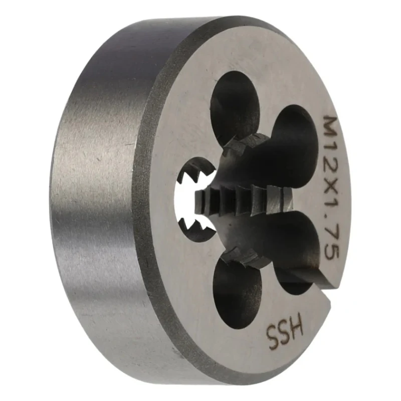 RS PRO Threading Die M12, 1.32 in Outside Diameter, High Speed Steel, Metric Coarse Thread Standard 215-625
