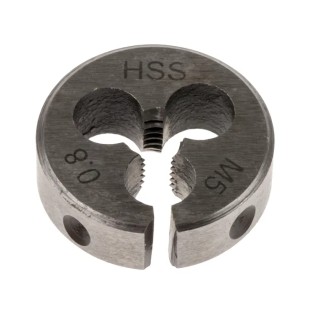 RS PRO Threading Die M5 x 0.8 mm High Speed Steel, 0.8125 in Outside Diameter 215-647