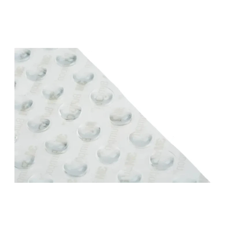 3M Hemispherical Polyurethane Self-Adhesive Feet 10.2mm Diameter, 50ft Length SJ5378-TRANSP