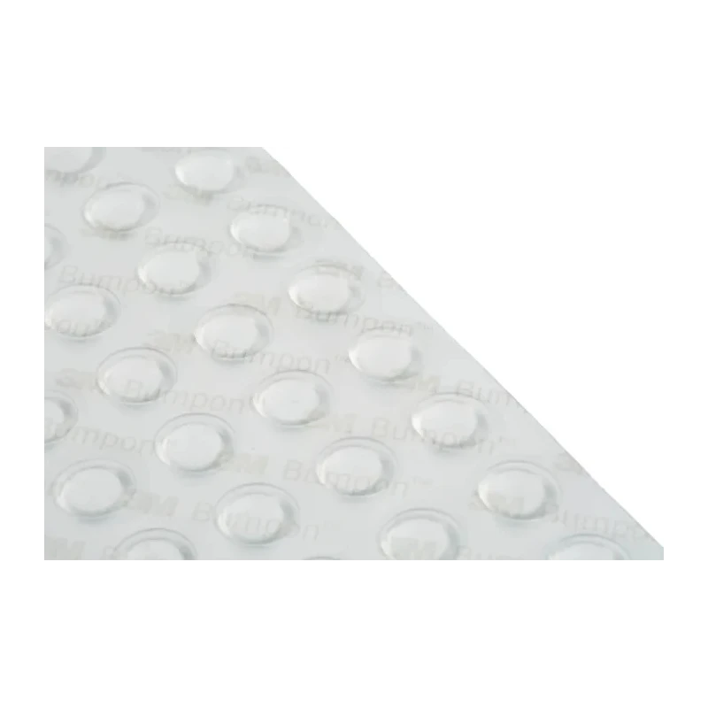 3M Hemispherical Polyurethane Self-Adhesive Feet 10.2mm Diameter, 50ft Length SJ5378-TRANSP