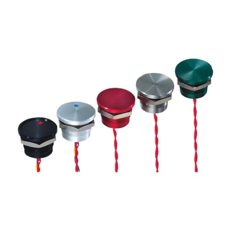 APEM Illuminated Piezo Switch NO IP68 Wire 22 mm Panel Cutout 200mA 24V DC/AC 75°C -40°C 