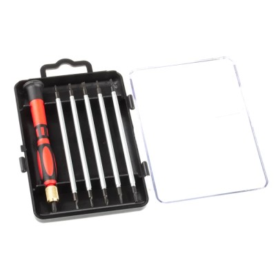 RS PRO Phillips, Slotted, Torx Interchangeable Standard Screwdriver Set, 7-Piece ESD Safe 252-949